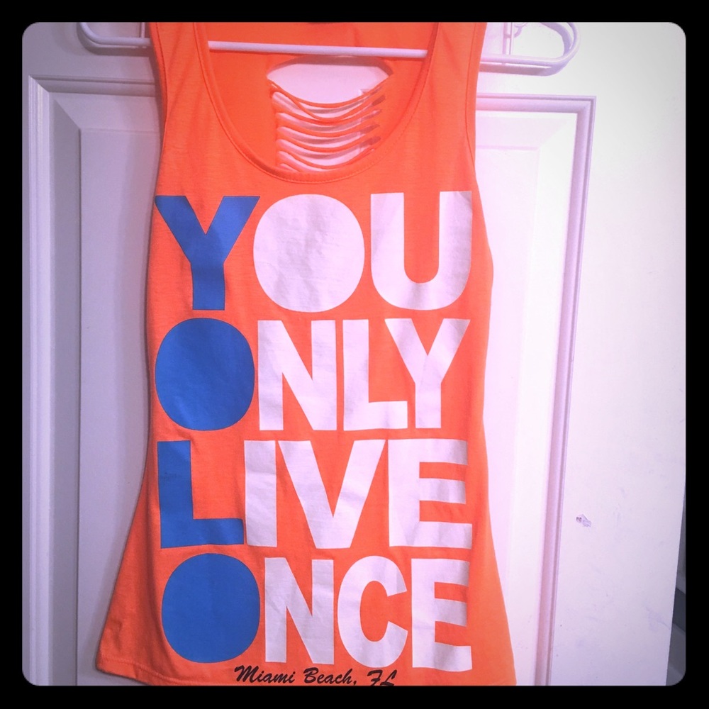 YOLO tank top